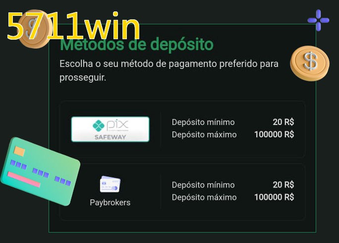 O cassino 5711winbet oferece uma grande variedade de métodos de pagamento